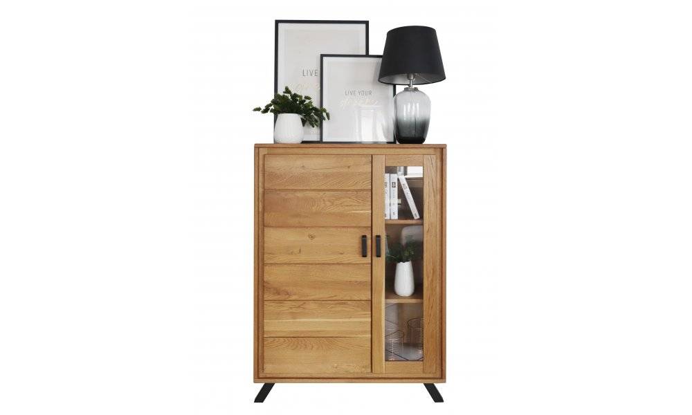 Highboard aus massiver Eiche, Highboard aus Massivholz