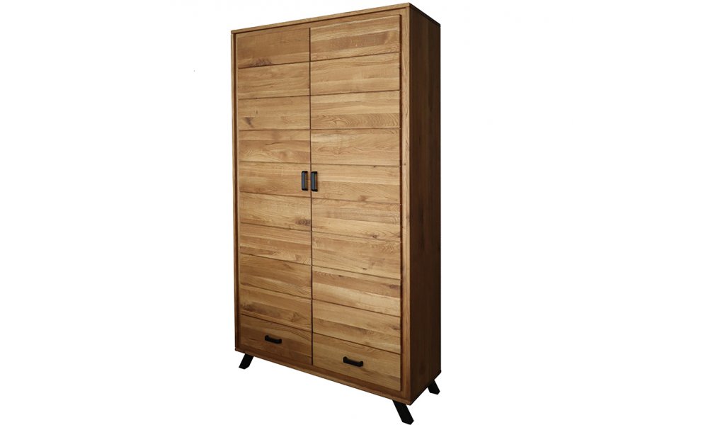 Kleiderschrank aus massiver Eiche