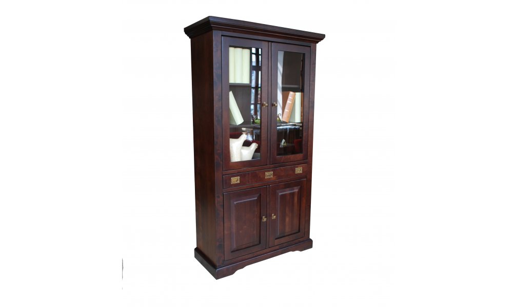 Vitrine aus massiver Birke, Vitrine aus Massivholz