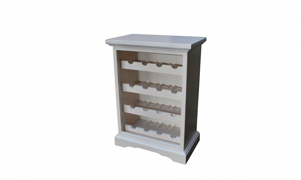 Weinregal aus Massivholz