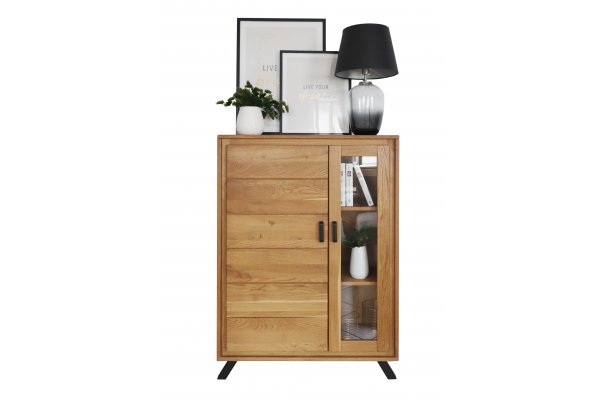 Highboard aus massiver Eiche, Highboard aus Massivholz
