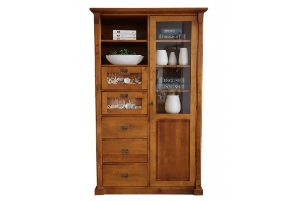Vitrine aus Massivholz 