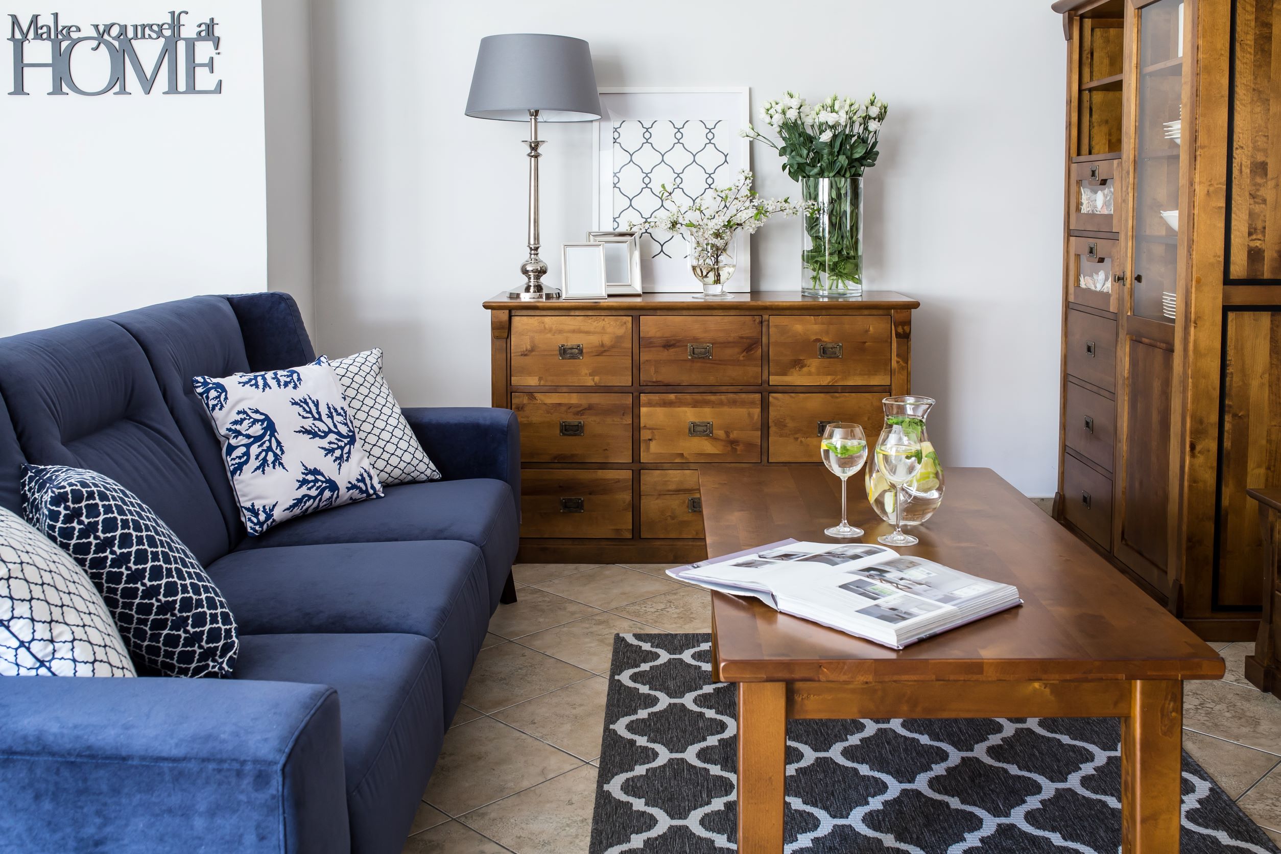 Sideboard from solid wood