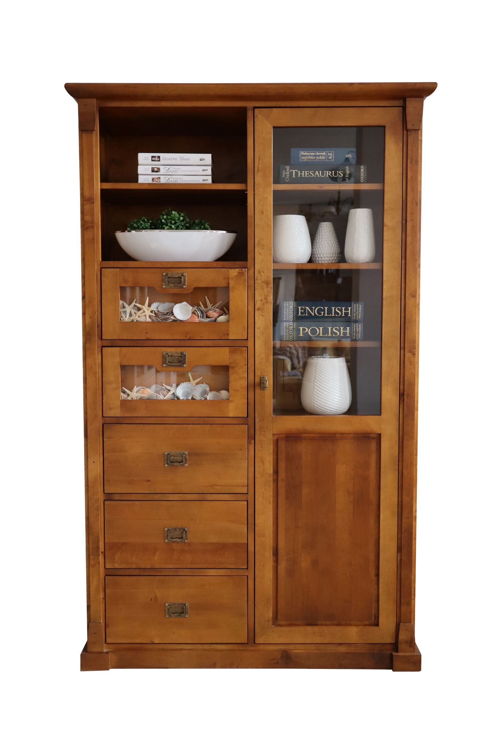 Vitrine aus Massivholz 