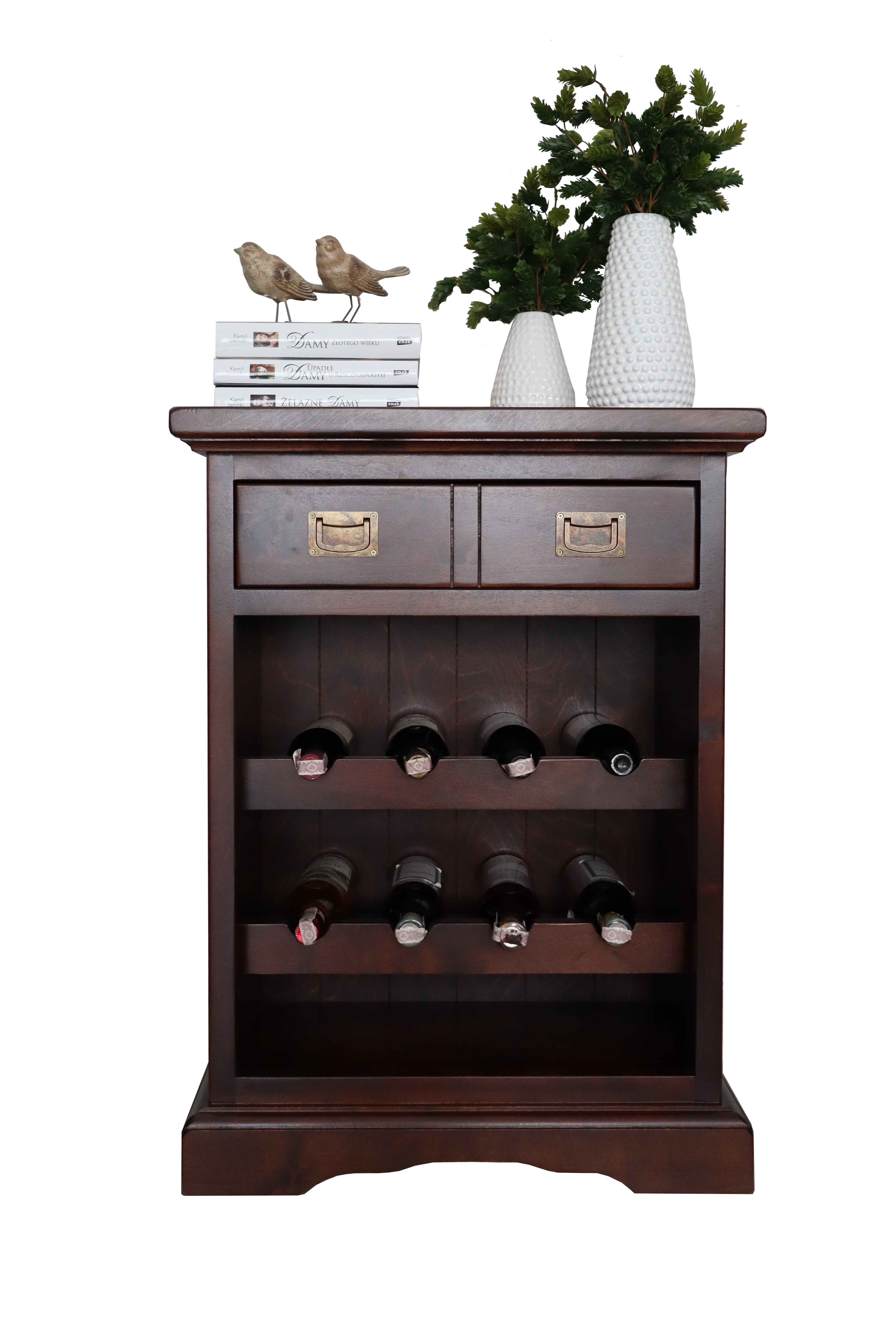 Weinregal aus Massivholz